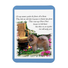 Chow Chow Summer Garden Magnet