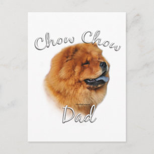 Chow Chow Vater 2 Postkarte