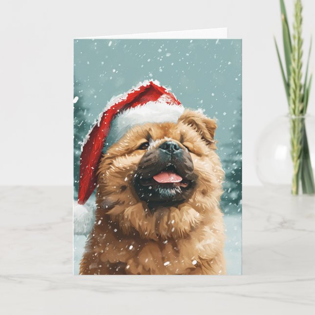 Chow Chow Vintag personalisierte Weihnachten (Vorderseite)