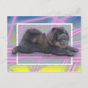 Chow-Chow Wang Postkarte