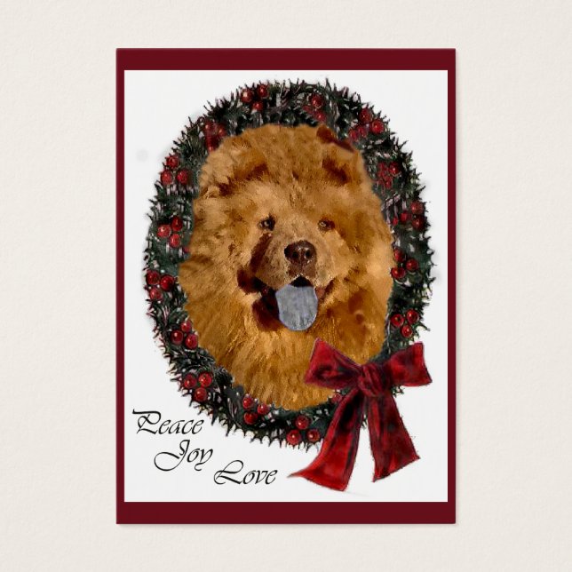 Chow Chow Weihnachtsgeschenke (Vorderseite)