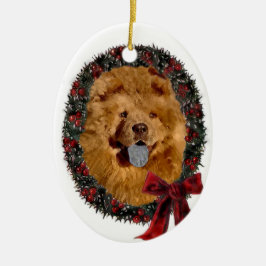 Chow Chow Weihnachtsgeschenke Keramikornament