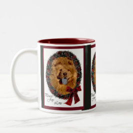 Chow Chow Weihnachtsgeschenke Zweifarbige Tasse