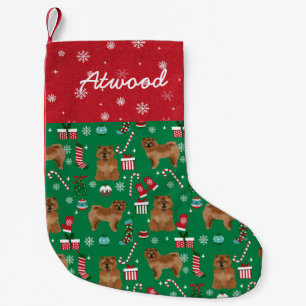 Chow Chow Weihnachtsmann Name Hund Kleiner Weihnachtsstrumpf