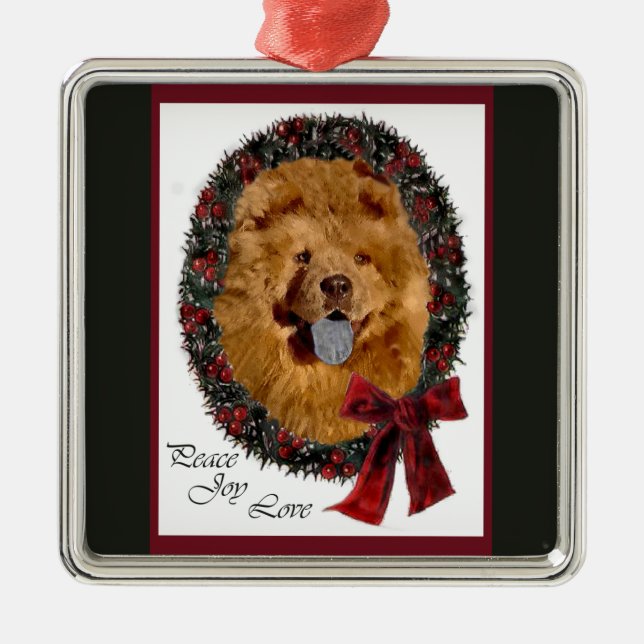 Chow Chow Weihnachtsschmuck (Vorne)