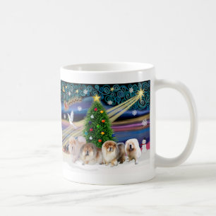 Chow-Chow-Weihnachtszauber (vier) Kaffeetasse