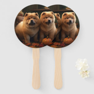 Chow Chow Welpe Herbst Delight Pumpen Fächer