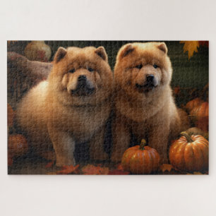 Chow Chow Welpe Herbst Delight Pumpen Puzzle