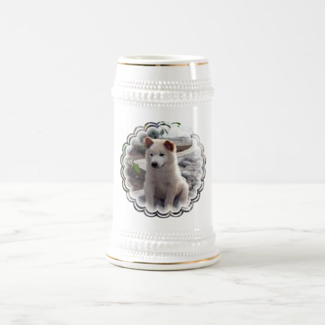 Chow-Chow Welpen-Bier Stein Bierglas (Mittel)