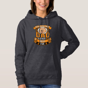 Chow Dad Hund Immer Kranz Pfotenabdrücke Hoodie