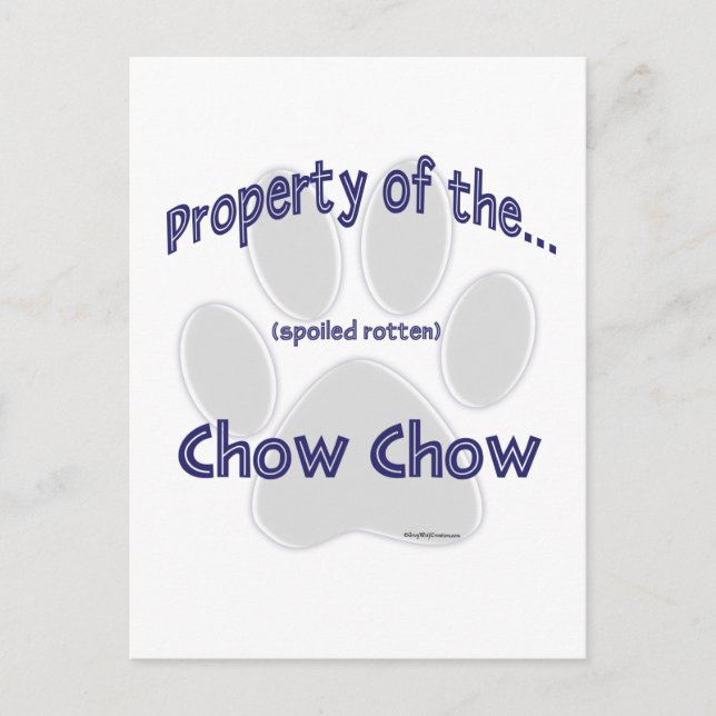Chow-Eigenschaft Postkarte (Vorderseite)