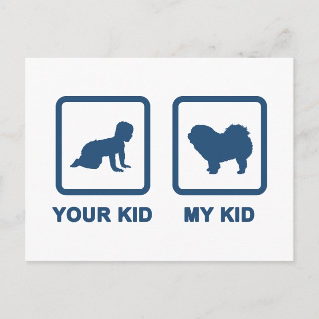 Chow Rough-Coat Postkarte (Vorderseite)