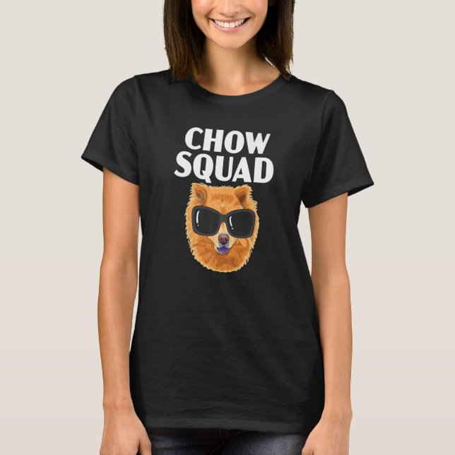 Chow Squad Downer Puppy Paw Liebe Doggy Pu T-Shirt (Vorderseite)