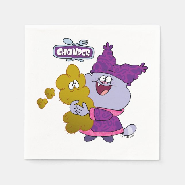 Chowder und Kimchi Serviette (Vorderseite)