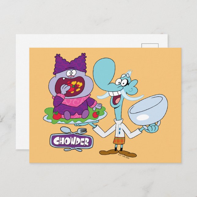 Chowder und Mung Daal Postkarte (Vorne/Hinten)
