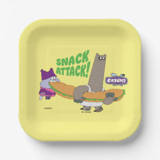 Chowder und Shnitzel Pappteller