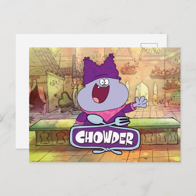 Chowder Waving Postkarte (Vorne/Hinten)