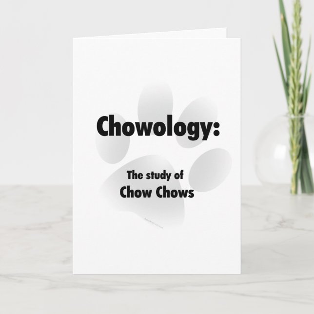 Chowologie Feiertagskarte (Vorderseite)