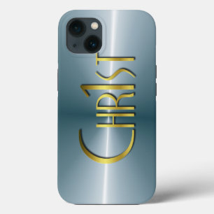 Chr1st - Dunkel gebürstetes Metall Case-Mate iPhone Hülle