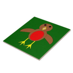 Chridtmas Robin Tile Fliese