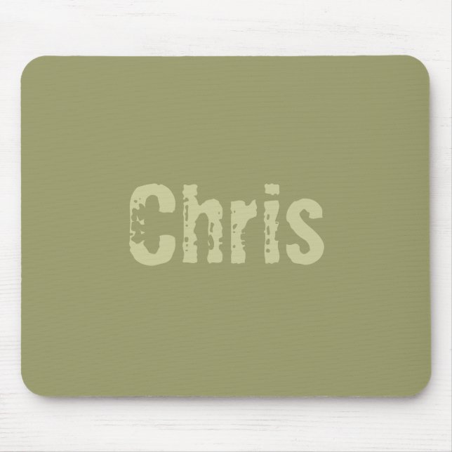 Chris Army Green Mousepad (Vorne)