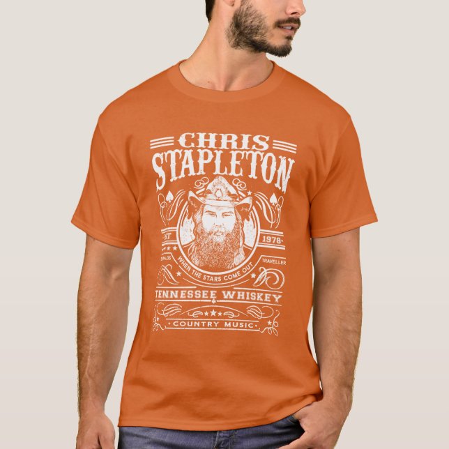 Chris Arts Stapleton Singer Outfits Music Outlaws  T-Shirt (Vorderseite)