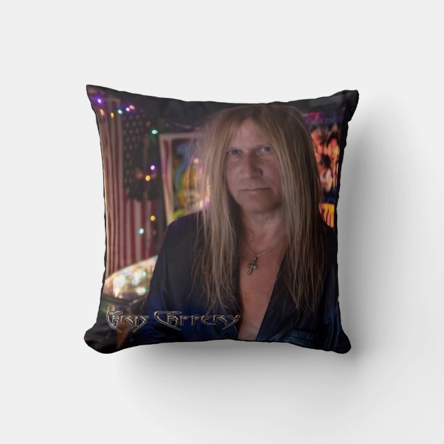 Chris Caffery SDS Pinball Throw Kissen (Vorderseite)