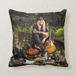 Chris Caffery Sitzen mit Gitarren-Throw-Kissen Kissen