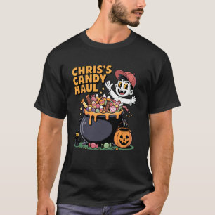 Chris Candy Haul Halloween Design Trick or Treat F T-Shirt