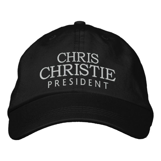 Chris Christie 2012 Bestickte Baseballkappe (Vorderseite)