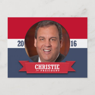 CHRIS CHRISTIE 2016 POSTKARTE