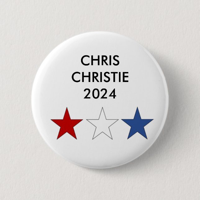 Chris Christie für den Präsidenten 2024 Button (Vorderseite)