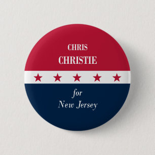 Chris Christie für New-Jersey Button
