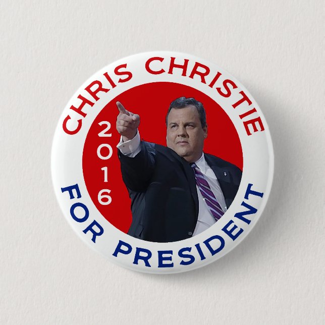 Chris Christie für Präsidenten 2016 Button (Vorderseite)