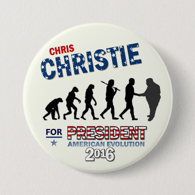 Chris Christie für Präsidenten 2016 Button (Vorderseite)