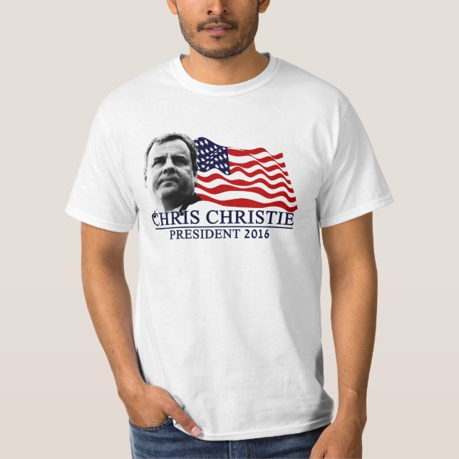 Chris Christie für Präsidenten 2016 T-Shirt (Vorderseite)
