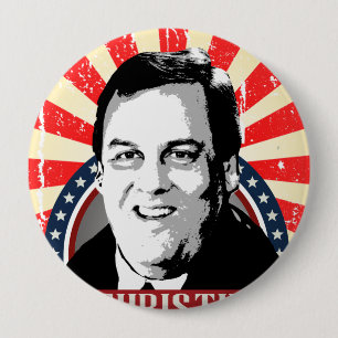 CHRIS CHRISTIE NUMMERNSCHILD - .PNG BUTTON