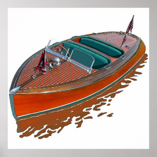 Chris-Craft Barrel Back Poster