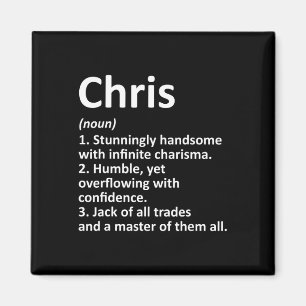 Chris Definition Personalisiert Name Funny Birthda Magnet