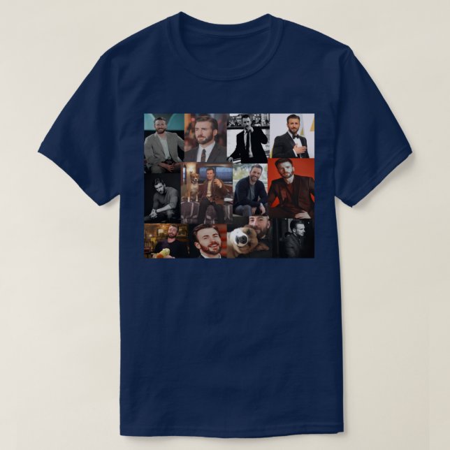 Chris Evans pic Collage T-Shirt (Design vorne)
