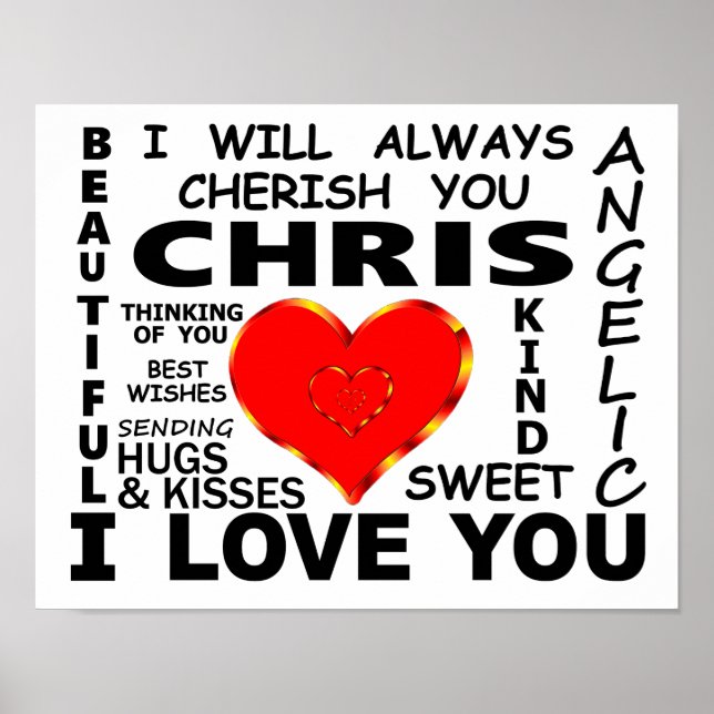 Chris I Liebe You Poster (Vorne)