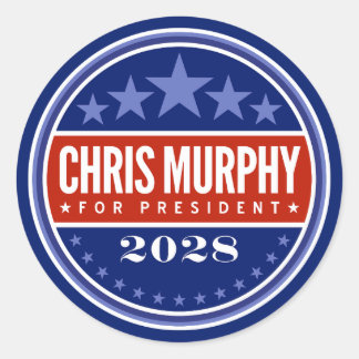 Chris Murphy für Präsident 2028 Runder Aufkleber