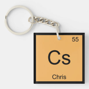 Chris Name Chemie Element Periodensystem Schlüsselanhänger