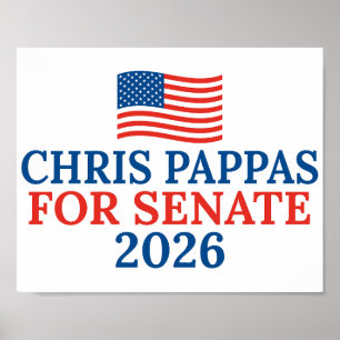 Chris Pappas für den Senat 2026 Wahl Poster