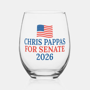 Chris Pappas für den Senat 2026 Wahlpartei Weinglas Ohne Stiel