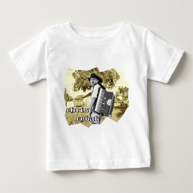 Chris Rybak - Logo von Kloesel - Sephia Baby T-shirt (Vorderseite)