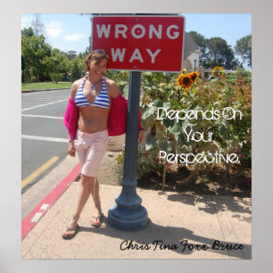 Chris Tina Foxx Bruce hängt von Ihrer Perspektive  Poster