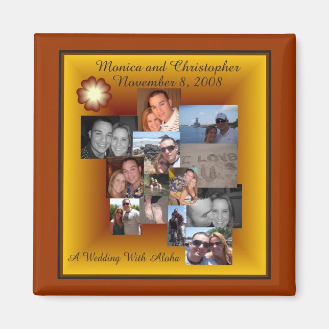 Chris und Monica Collage Magnet (Vorne)