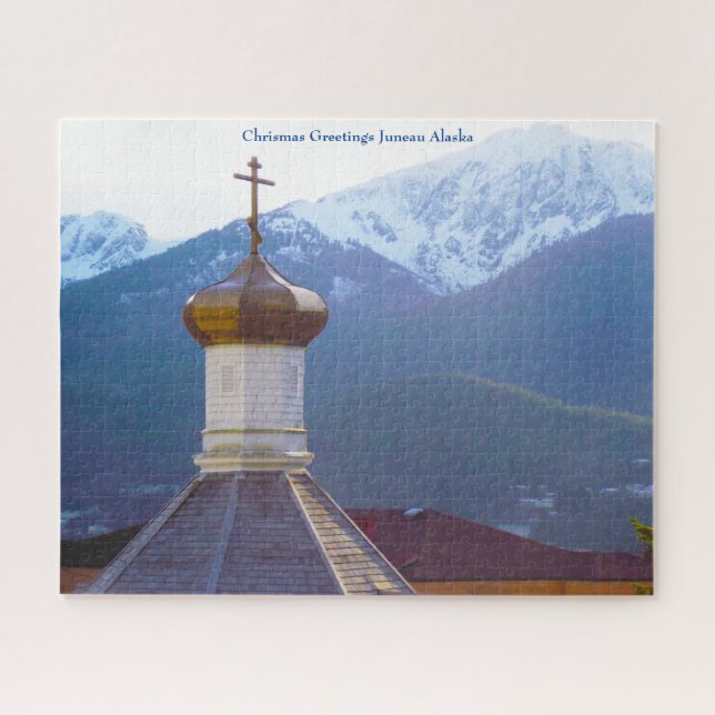 Chrismas Greetings Juneau Alaska Puzzle (Horizontal)