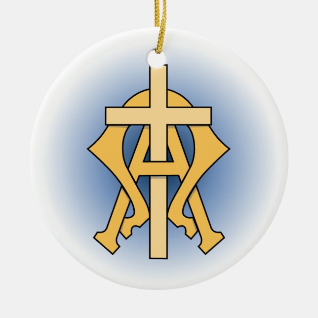 Chrismon Keramikornament (Vorne)